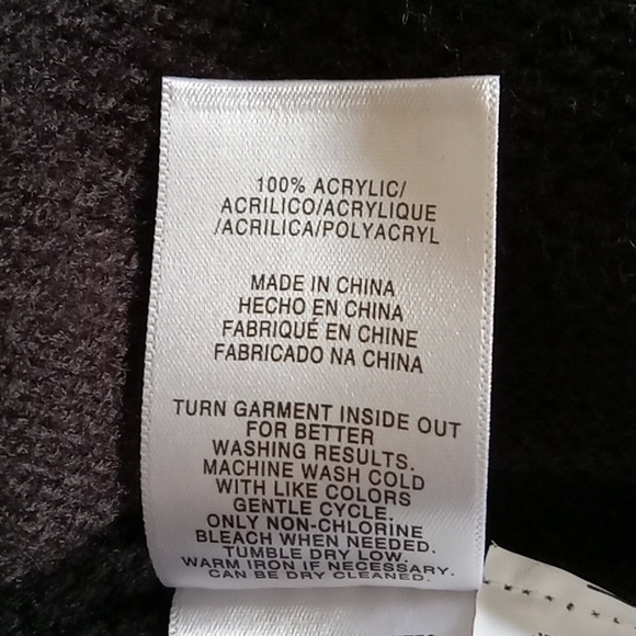 Jones New York Signature sweater in women's XL black acrylic w/ kangaroo pouch - Picture 11 of 13